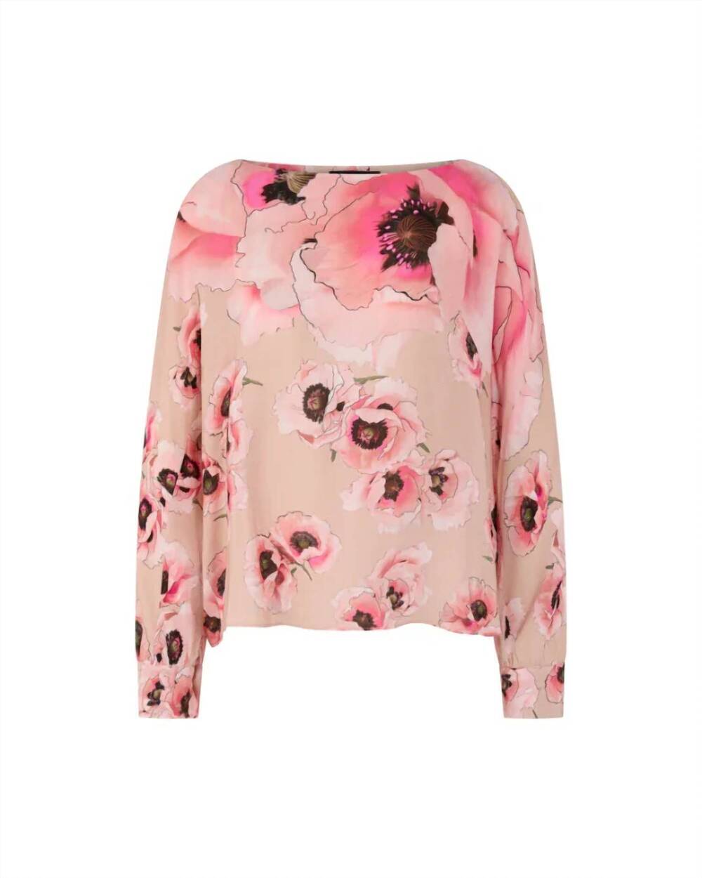 NEW MARC CAIN women's relaxed viscose blouse in 164/pink
